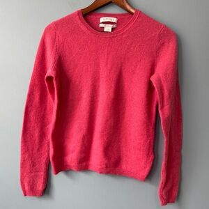Ellen Tracy Crewneck 100% Cashmere Pink Sweater. Women’s Medium